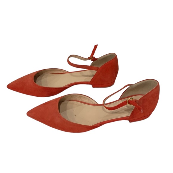 J. Crew Shoes - Red J. Crew Suede flats